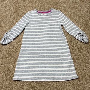 Gymboree Dress Sz 6 gray white